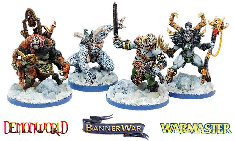 Figurines Ogre type Warmaster, BDA ou MiniHammer 
